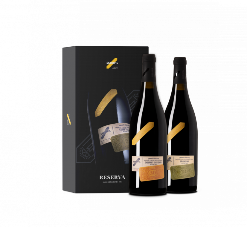 Papírová krabička na 2 lahve - HNĚDÁ