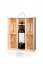 Dřevěná dárková krabička na 1 lahev a 2 skleničky s logem firmy
