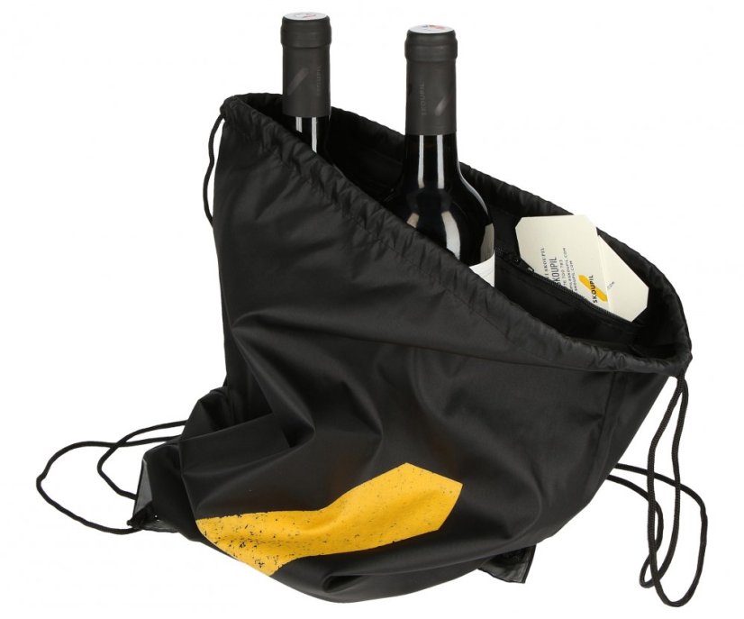 Vak na záda s logem | Černá